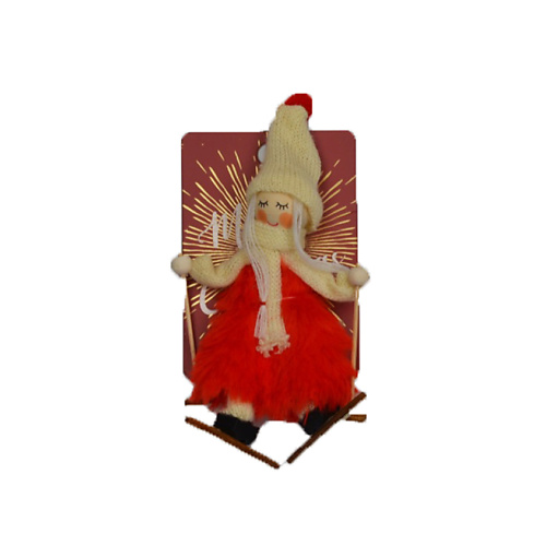TWINKLE Декоративная ёлочная игрушка GIRL RED twinkle декоративная ёлочная игрушка gnome grey