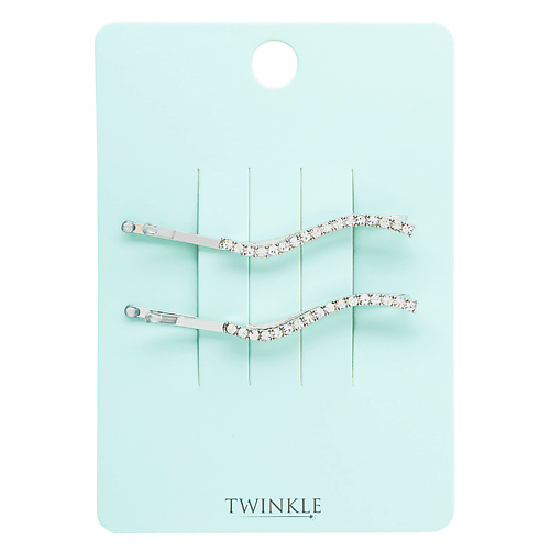 TWINKLE Заколки-невидимки для волос SHINING LINE набор для волос веселый глянец 2 резинки 2 невидимки русалки голубой
