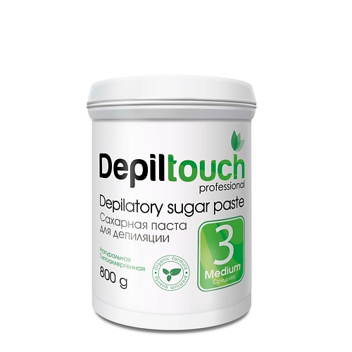 DEPILTOUCH PROFESSIONAL Сахарная паста для депиляции №3 средняя Depilatory Sugar Paste семена петрушка сахарная 1 г б п