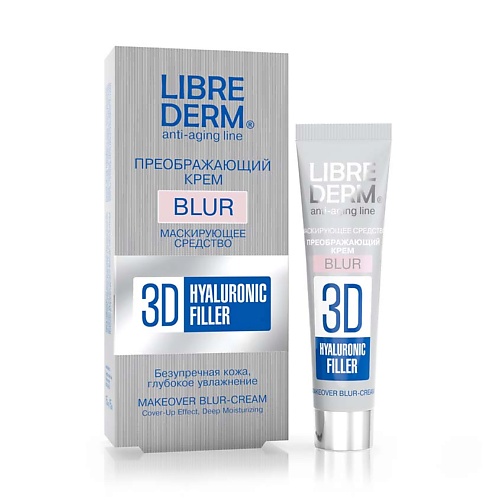 LIBREDERM Крем для лица гиалуроновый преображающий Blur Hyaluronic Filler Makeover Blur - Cream медикомед гиалуроновый крем для лица омолаживающий anti age 100