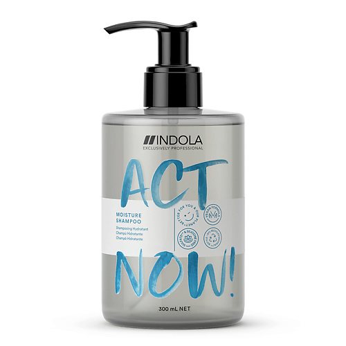 INDOLA Увлажняющий шампунь для волос Act Now! Moisture Shampoo увлажняющий шампунь moisturizing shampoo дж1300 50 мл