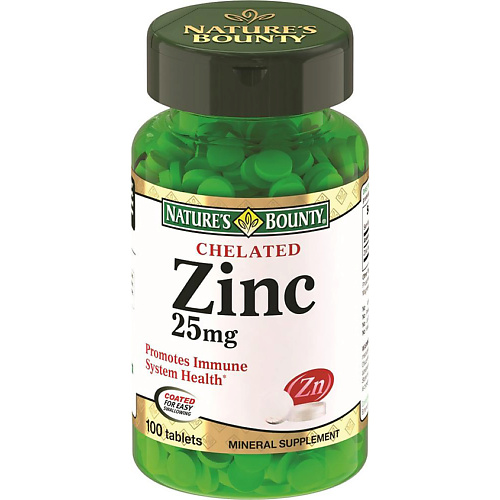 NATURE'S BOUNTY Цинка хелат 25 мг vitime classic zn chelate витайм классикc цинк хелат