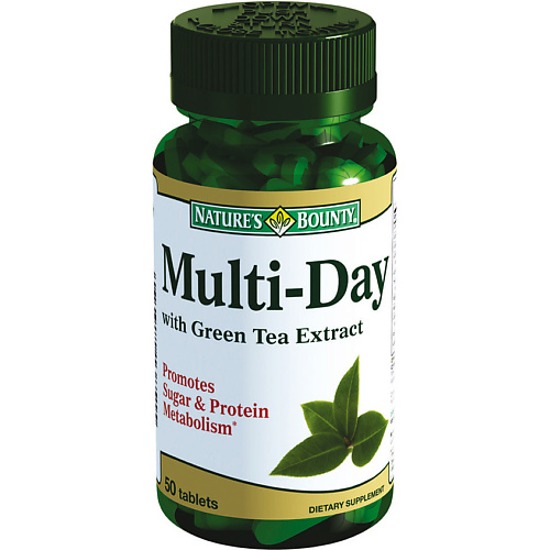 фото Nature's bounty витаминно-минеральный комплекс с экстрактом зеленого чая 1679 мг