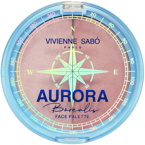 VIVIENNE SABO Палетка для лица Aurora Borealis палетка для контурирования лица i heart revolution fair бронзер и хайлайтер 9 г