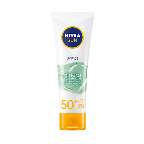 NIVEA Крем для лица солнцезащитный Minerals SPF 50+ nivea солнцезащитный мини лосьон для тела nivea sun защита и увлажнение spf 30 водостойкий
