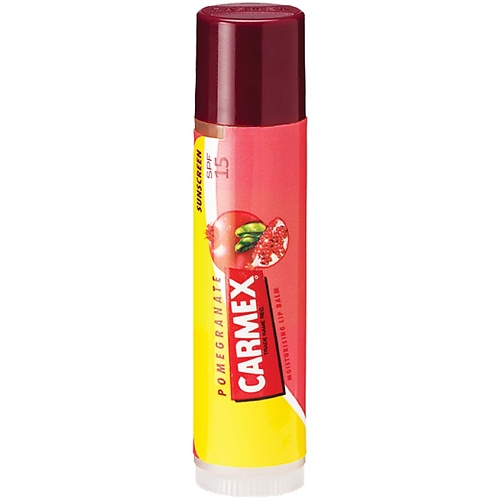 CARMEX Бальзам для губ c ароматом граната в стике с SPF 15 carmex бальзам для губ с классическим вкусом в баночке everyday healing lip balm original jar 7 5гр