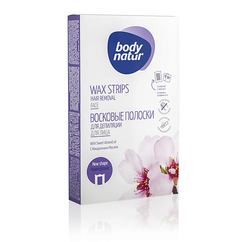 BODY NATUR Восковые полоски для депиляции для лица с миндальным маслом Wax Strips Hair Removal Face disposable skin suturing device stapler animal and pet surgical suturing device skin lifting and nail removal device