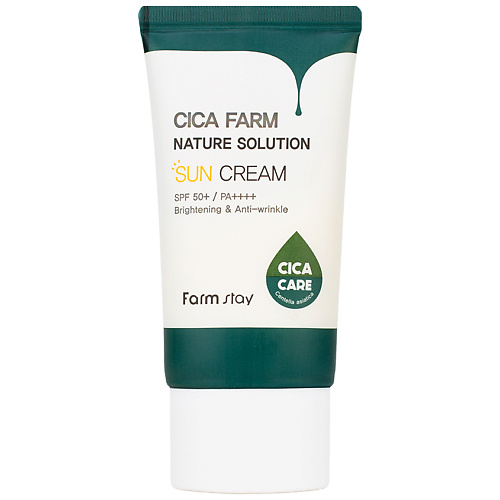FARMSTAY Крем для лица солнцезащитный Cica Farm Nature Solution Eye Cream SPF50+ / PA++++ лосьон спрей солнцезащитный spf50 для лица и тела timexpert sun easy fresh invisible sun mist