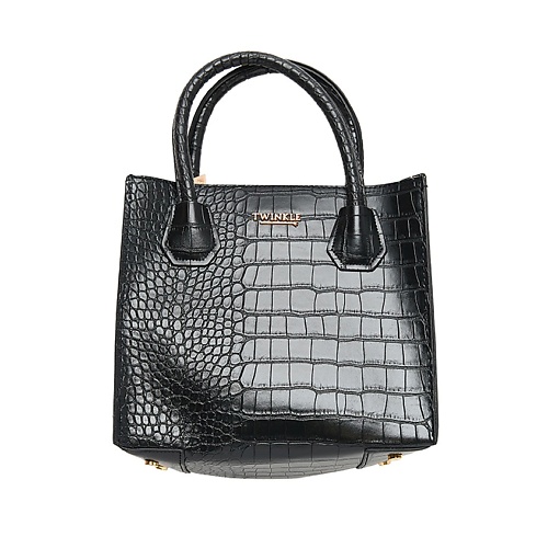 ЛЭТУАЛЬ TWINKLE Сумка-тоут женская Python Black лэтуаль холщовая сумка во первых это красиво
