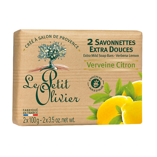 LE PETIT OLIVIER Мыло нежное Вербена-Лимон le petit olivier мыло марсельское для рук с оливковым маслом