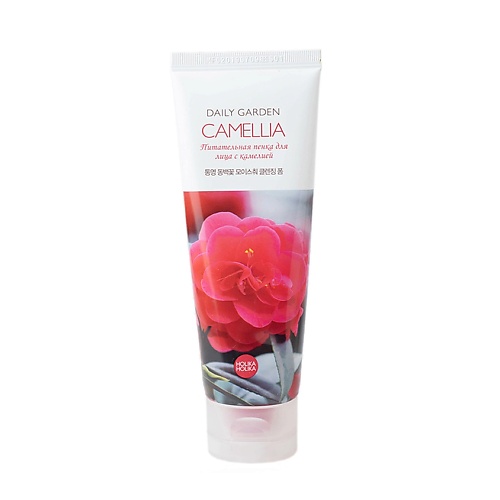 цена Мусс для умывания HOLIKA HOLIKA Пенка для лица очищающая камелия Daily Garden Camellia Moisture Cleansing Foam from Tongyeong