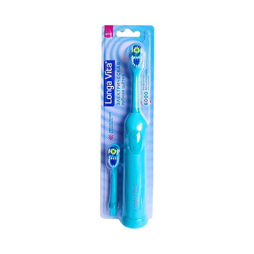 LONGA VITA Зубная щетка для взрослых, ротационная + сменная насадка в комплекте эксмо метаморфозы экстремальные раскраски для взрослых 12