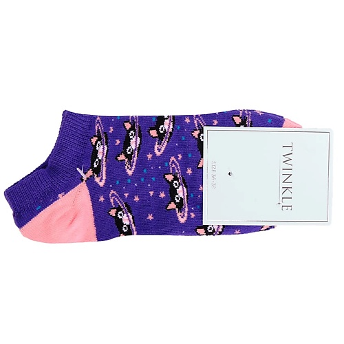 TWINKLE Носки женские, модель: CATS, цвет: фиолетовый twinkle носки женские модель teddy бирюзовый