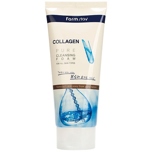 FARMSTAY Пенка очищающая для лица с коллагеном Collagen Pure Cleansing Foam declare пенка гель для бритья антистресс shaving gel foam antistress 150 мл