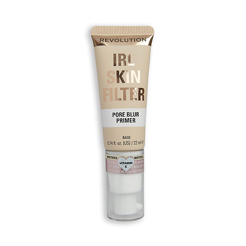 REVOLUTION MAKEUP Праймер для лица выравнивающий IRL Skin Filter Pore Blur Primer revolution makeup хайлайтер 4 в 1 cheek kit