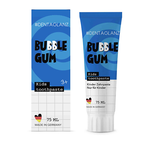 #DENTAGLANZ  Детская зубная паста Bubble Gum Kids Toothpaste