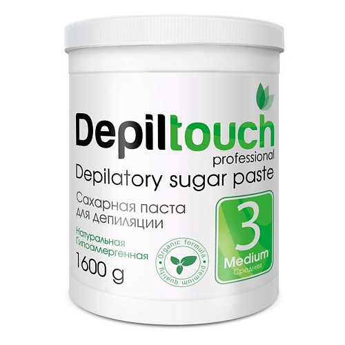 Паста для депиляции DEPILTOUCH PROFESSIONAL Сахарная паста для депиляции №3 средняя Depilatory Sugar Paste
