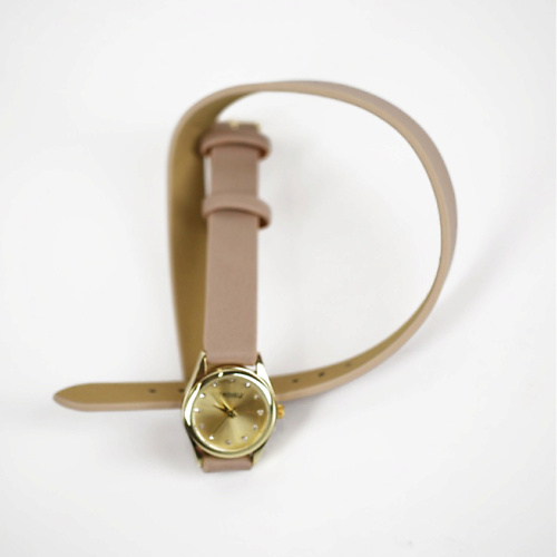TWINKLE Наручные часы с японским механизмом beige+gold doublebelt часы зигмунда фрейда роман