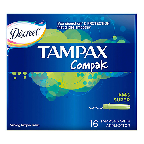 TAMPAX Compak Тампоны женские гигиенические с аппликатором Super Duo tampax compak тампоны женские гигиенические с аппликатором regular single