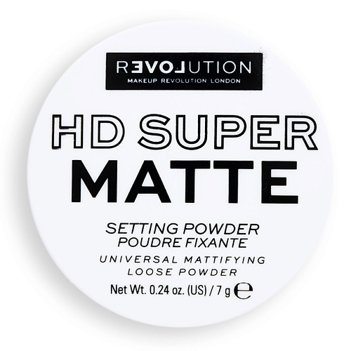 RELOVE REVOLUTION Рассыпчатая пудра для лица Super HD Setting Powder фиксирующая, прозрачная, матирующая shik пудра запеченная для лица glow perfect powder medium 9 гр