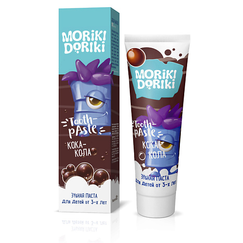 MORIKI DORIKI Детская зубная паста «SPIKE кока-кола» colgate детская зубная паста без фторида 3 5 нежная мята