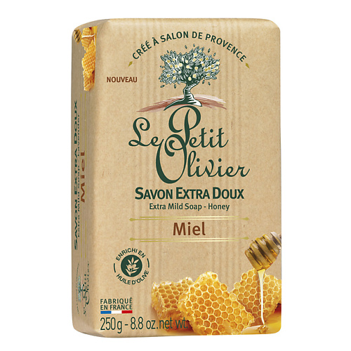 LE PETIT OLIVIER Мыло нежное питательное с ароматом Мёда lp care мыло листовое с ароматом черники 20 0