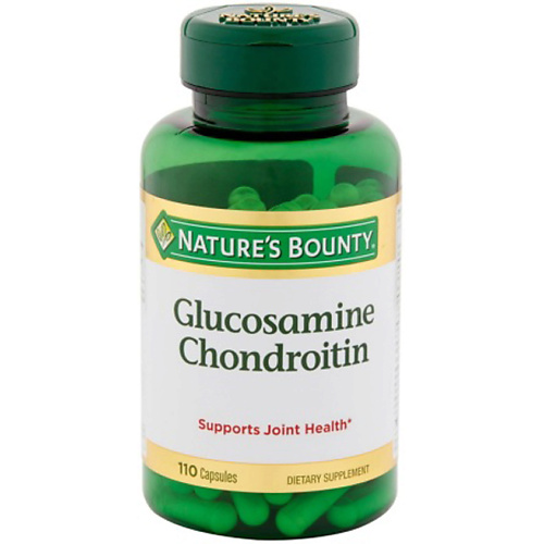 NATURE'S BOUNTY Глюкозамин-Хондроитин 757 мг 110шт nature s bounty глюкозамин хондроитин плюс с кальцием и витамином д 120шт
