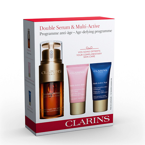 CLARINS Набор для ухода за кожей лица Double serum+ Multi-Active sulhwasoo набор средств для лица first care activating serum tial kit