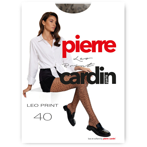 PIERRE CARDIN Колготки женские LEO print 40 BRONZO pierre cardin подследники женские lsw003 bianco