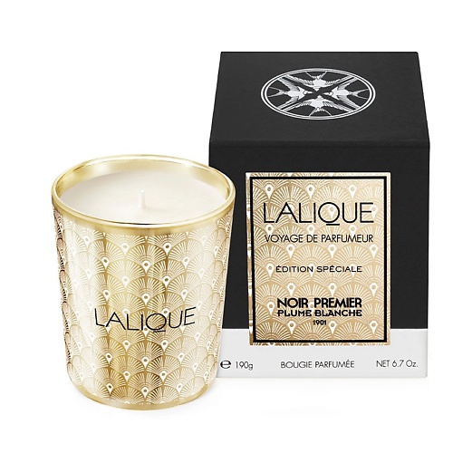 LALIQUE Свеча ароматическая PLUME BLANCHE lalique свеча ароматическая figuier