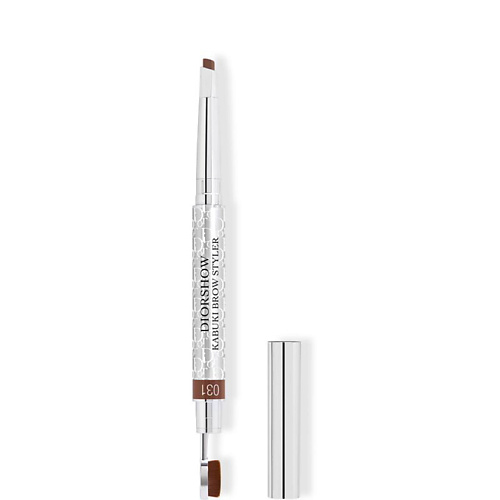 DIOR Diorshow Kabuki Brow Styler Водостойкий кремовый карандаш для бровей с кистью кабуки карандаш для бровей eye brow pencil 6 087 02 2 темно коричневый 1 г