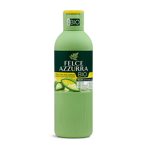 FELCE AZZURRA Био Гель для душа Алоэ и Лимон Bio Aloe Vera and Lemon гель алоэ вера greens aloe pure natural gel al7410 600 мл