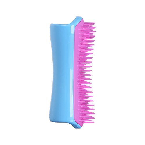 TANGLE TEEZER Расческа для вычесывания шерсти Pet Teezer De-shedding & Dog Grooming Brush Blue & Pink поилка для животных lady pink basic