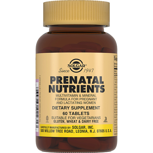 SOLGAR Витаминно-минеральный комплекс для беременных/кормящих матерей Пренатабс gls pharmaceuticals бад к пище коллаген с без сахара жевательные таблетки клубника 25