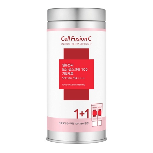 CELL FUSION C Набор Крем солнцезащитный 100 SPF50+ PA++++ тонирующий Tonic Sunscreen ные контактные линзы okvision fusion 1 month r 8 6 sph 4 00 rain дождь
