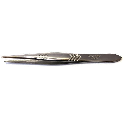 ALEXANDER STYLE Пинцет 6605 игольчатый, серебристый, 8 см нож швейцарский спасатель 12в1 серебристый