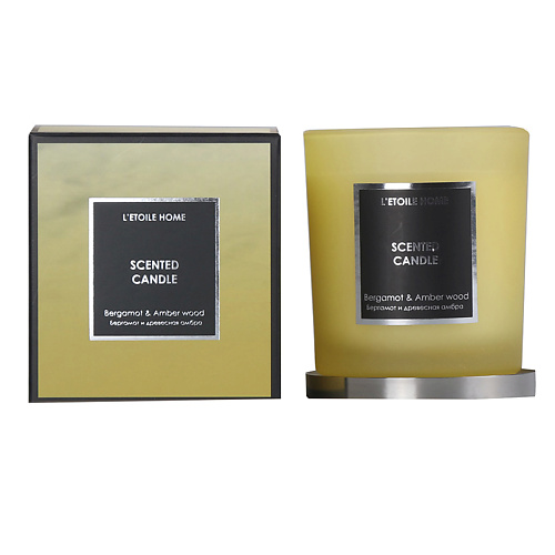 цена Свеча ароматическая LETOILE HOME Ароматизированная свеча Bergamot & Amber wood