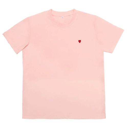 ЛЭТУАЛЬ Женская футболка с вышивкой, цвет розовый джинсы прямого кроя с вышивкой на кармане