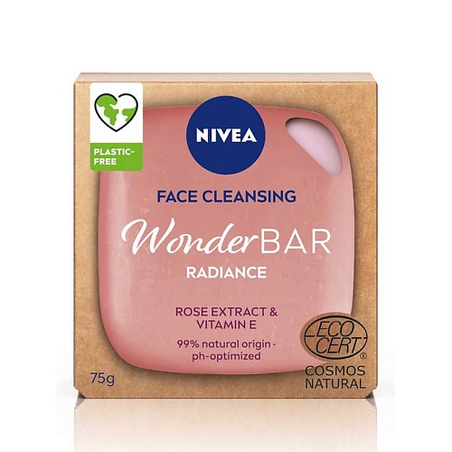 Мыло твердое для умывания NIVEA Твердое средство для умывания NIVEA WonderBAR Radiance для снятия макияжа