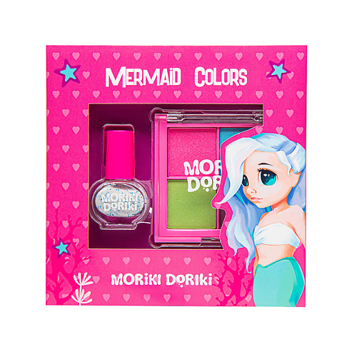 MORIKI DORIKI Набор для макияжа MAKE-UP SET MERMAID COLORS moriki doriki морики дорики резинки для волос mermaid shells