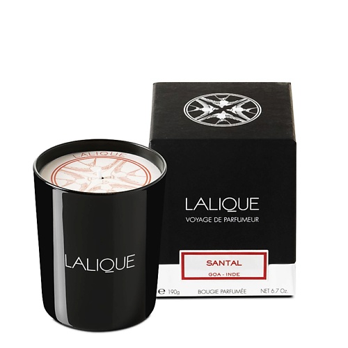 LALIQUE Свеча ароматическая SANTAL collection extraordinaire santal blanc