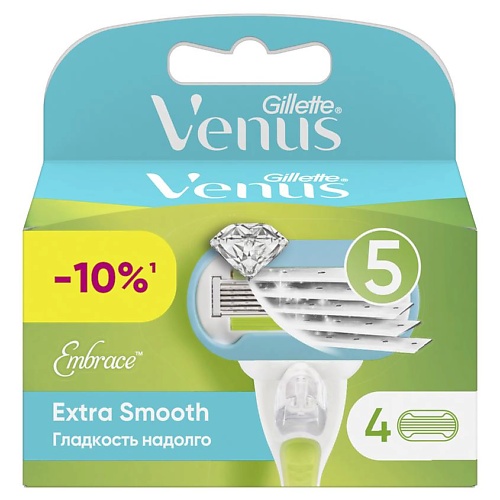 GILLETTE Сменные кассеты для бритья Venus Embrace сменные кассеты gillette venus deluxe smooth sensitive embrace 1 1 шт 2шт