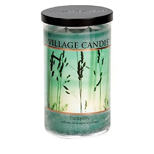 

VILLAGE CANDLE Ароматическая свеча "Tranquility", стакан, большая, Ароматическая свеча "Tranquility", стакан, большая