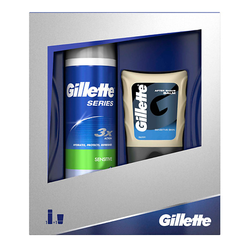 GILLETTE Подарочный набор Series Sensitive gillette набор gillette fusion proshield