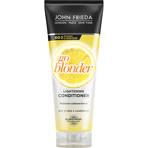 JOHN FRIEDA Кондиционер осветляющий для натуральных, мелированных и окрашенных светлых волос Sheer Blonde Go Blonder сияющий двухфазный кондиционер для волос а блонд starlight blonde bi phase