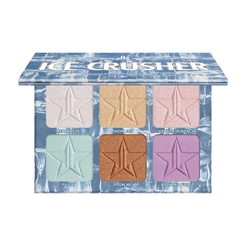 фото Jeffree star cosmetics палетка хайлайтеров для лица ice crusher