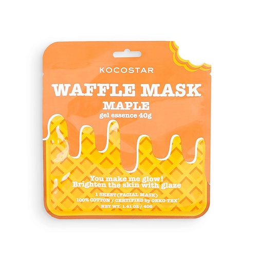 KOCOSTAR Омолаживающая вафельная маска для лица «Кленовый сироп» Waffle Mask Maple волковпар веник кленовый