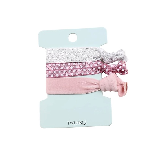 TWINKLE Набор резинок для волос Pink набор для волос сьюзи зажим 8 см 6 резинок 2 5 см классика сине белый