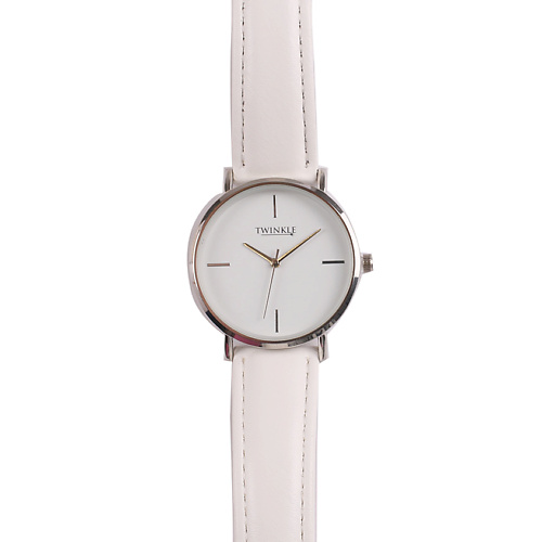 цена Часы TWINKLE Наручные часы с японским механизмом Twinkle, white basics