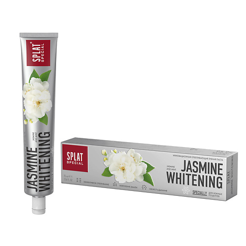 SPLAT Зубная паста серии Special Jasmine Whitening Жасминовое отбеливание splat объемная зубная нить splat dentalfloss natural wax с ароматом кокоса